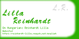 lilla reinhardt business card